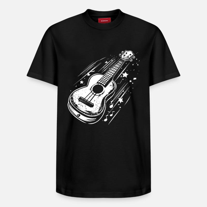 Ukulele - Relaxed Unisex Supima Cotton T-Shirt – by SPREAD - black