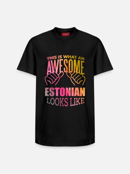 Estonia Estonia Estonia - Relaxed Unisex Supima Cotton T-Shirt – by SPREAD - black