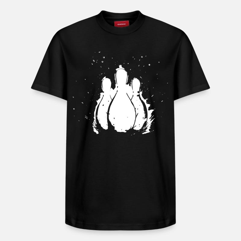 Bowling - Relaxed Unisex Supima Cotton T-Shirt – von SPREAD - Schwarz