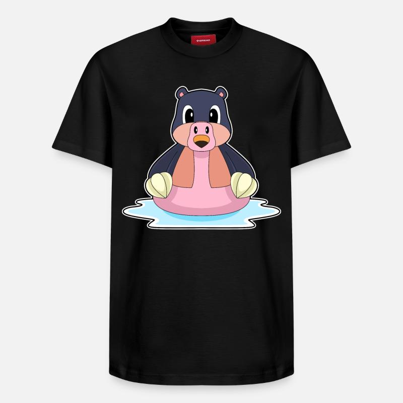 Mole Flamingo - Relaxed Unisex Supima Cotton T-Shirt – by SPREAD - black
