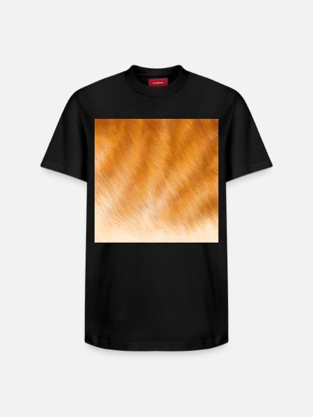 Red cat fur - Relaxed Unisex Supima Cotton T-Shirt – by SPREAD - black