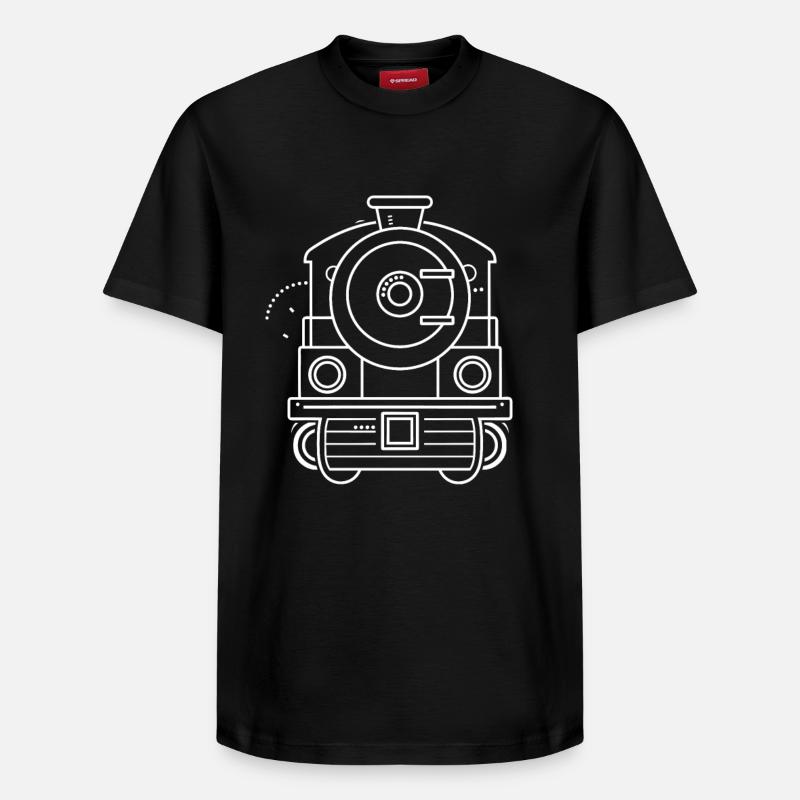 Style Locomotive Comique - T-shirt unisexe décontracté en coton Supima – de SPREAD - noir