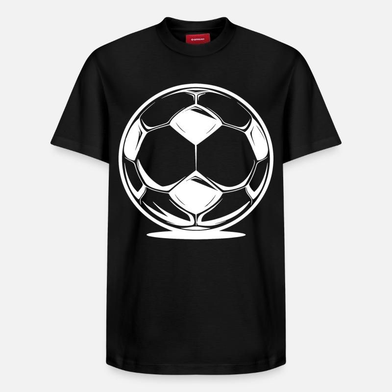 Fußball - Relaxed Unisex Supima Cotton T-Shirt – von SPREAD - Schwarz