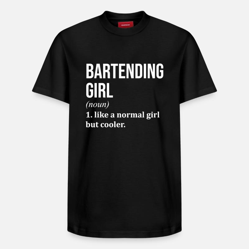 Barman - T-shirt unisexe décontracté en coton Supima – de SPREAD - noir