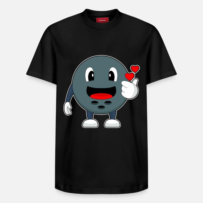 Bowling Boule de bowling - T-shirt unisexe décontracté en coton Supima – de SPREAD - noir