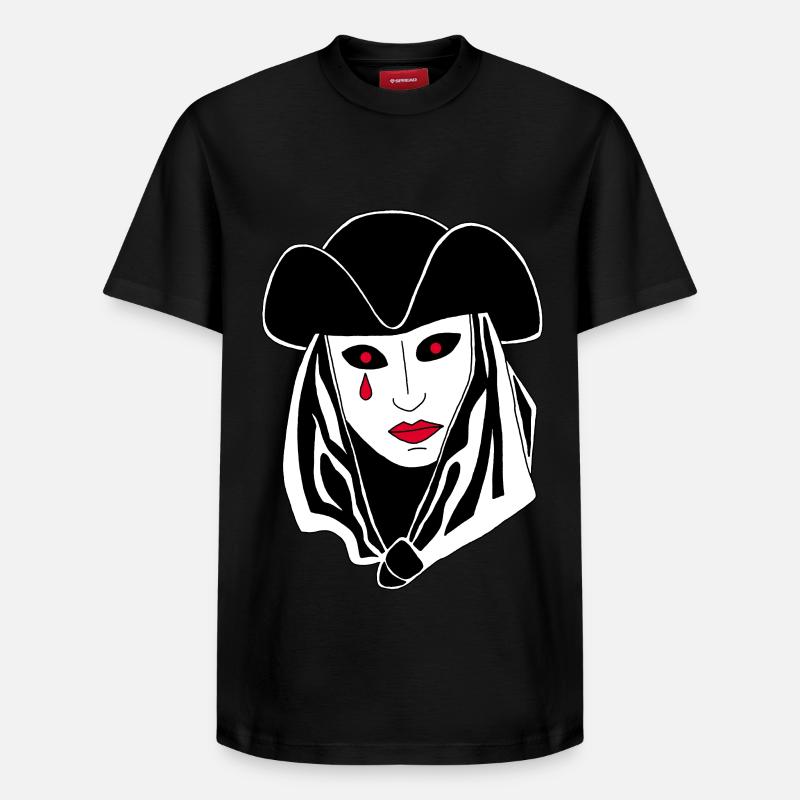 Das Phantom von Venedig - Relaxed Unisex Supima Cotton T-Shirt – von SPREAD - Schwarz