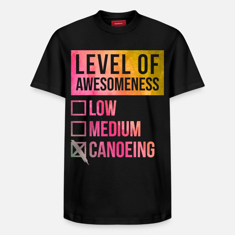 canoë - T-shirt unisexe décontracté en coton Supima – de SPREAD - noir