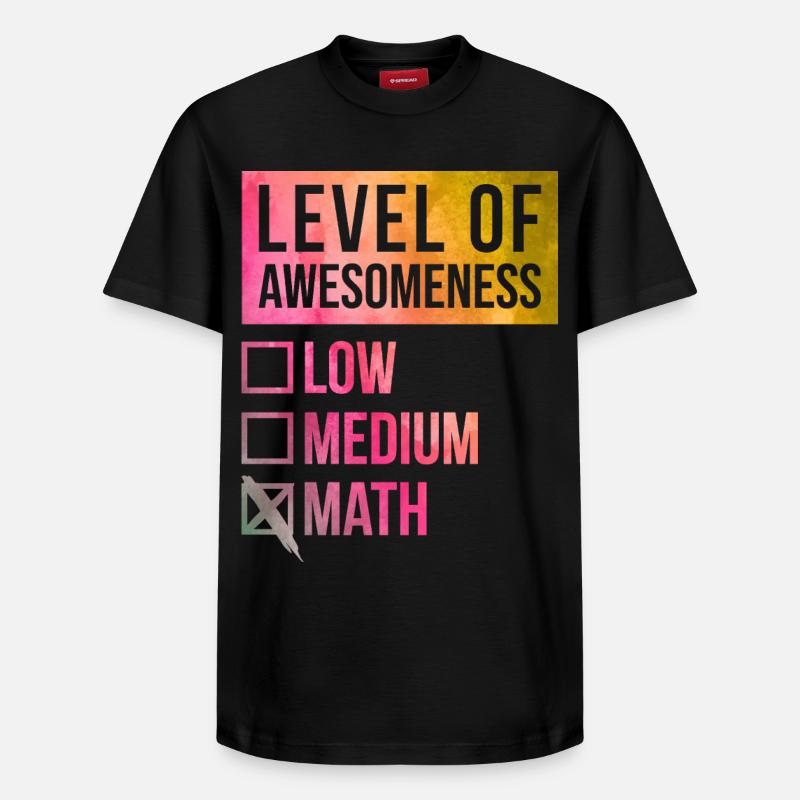Mathématiques - T-shirt unisexe décontracté en coton Supima – de SPREAD - noir