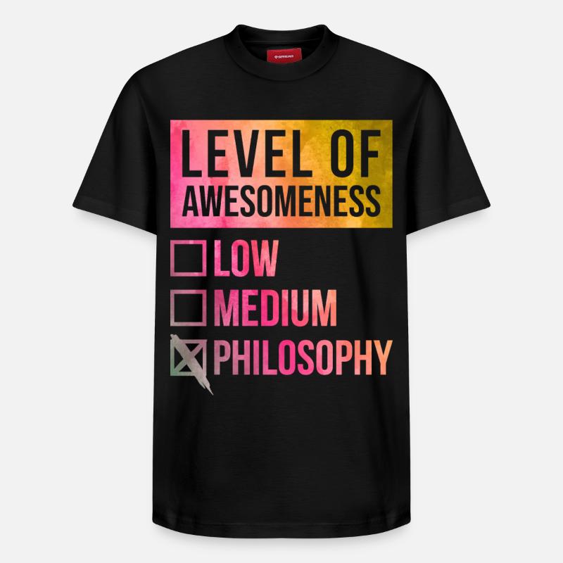 philosophie - T-shirt unisexe décontracté en coton Supima – de SPREAD - noir