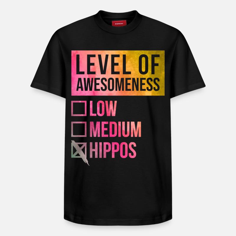 Hippo - Relaxed Unisex Supima Cotton T-Shirt – by SPREAD - black