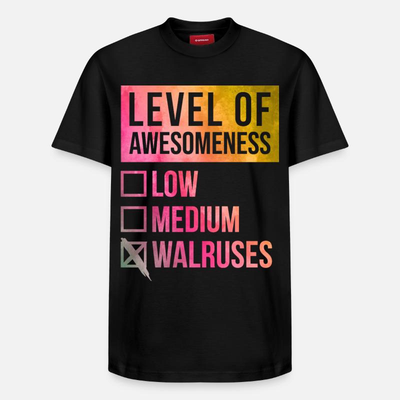 Walross - Relaxed Unisex Supima Cotton T-Shirt – von SPREAD - Schwarz