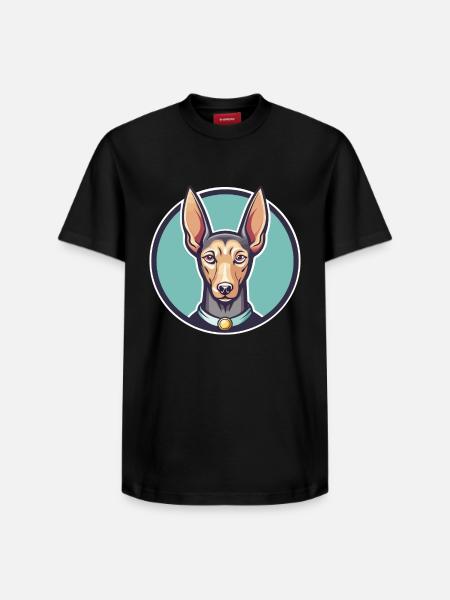 Pharaoh Hound Dog Breed Cartoon Kawaii Clipart Pet - Relaxed Unisex Supima Cotton T-Shirt – by SPREAD - black