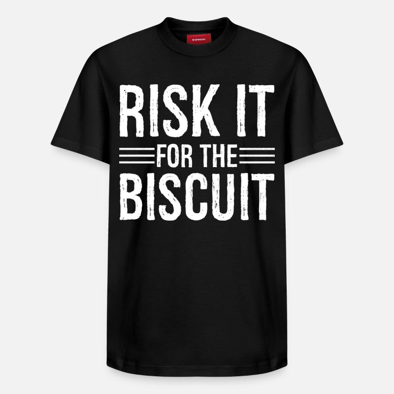 Risquez-le pour le biscuit - T-shirt unisexe décontracté en coton Supima – de SPREAD - noir