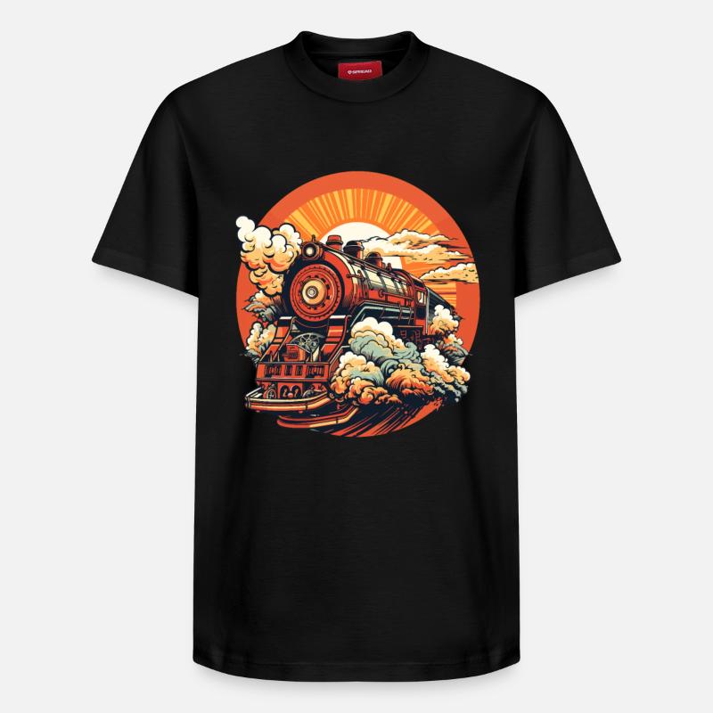 Zug Comic Look - Relaxed Unisex Supima Cotton T-Shirt – von SPREAD - Schwarz