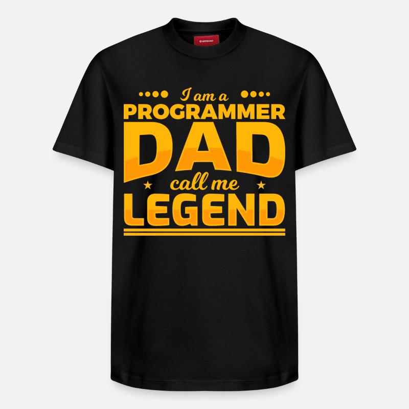 Programmer Father - Relaxed Unisex Supima Cotton T-Shirt – by SPREAD - black