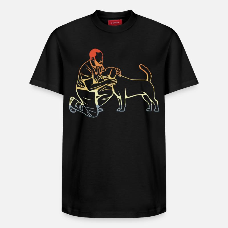 Vétérinaire - T-shirt unisexe décontracté en coton Supima – de SPREAD - noir