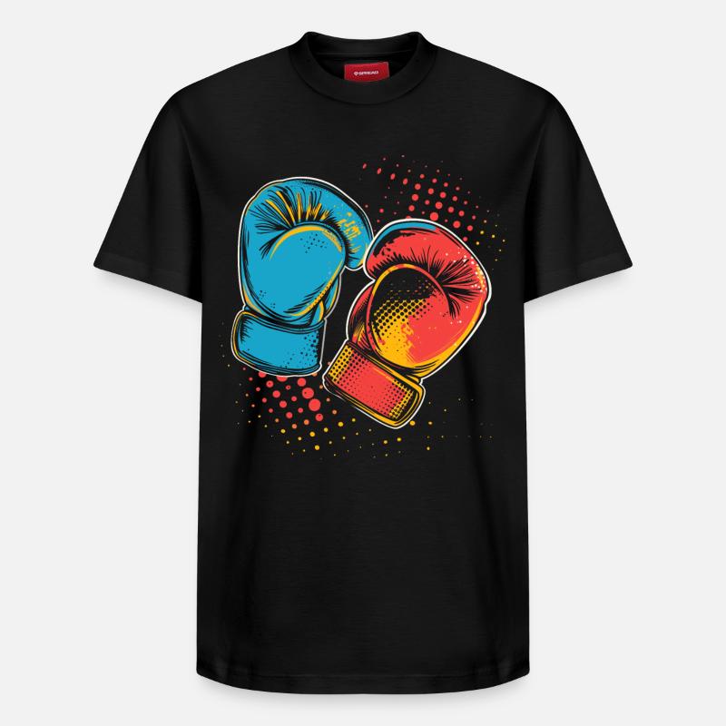 Gants de boxe Graphic - T-shirt unisexe décontracté en coton Supima – de SPREAD - noir