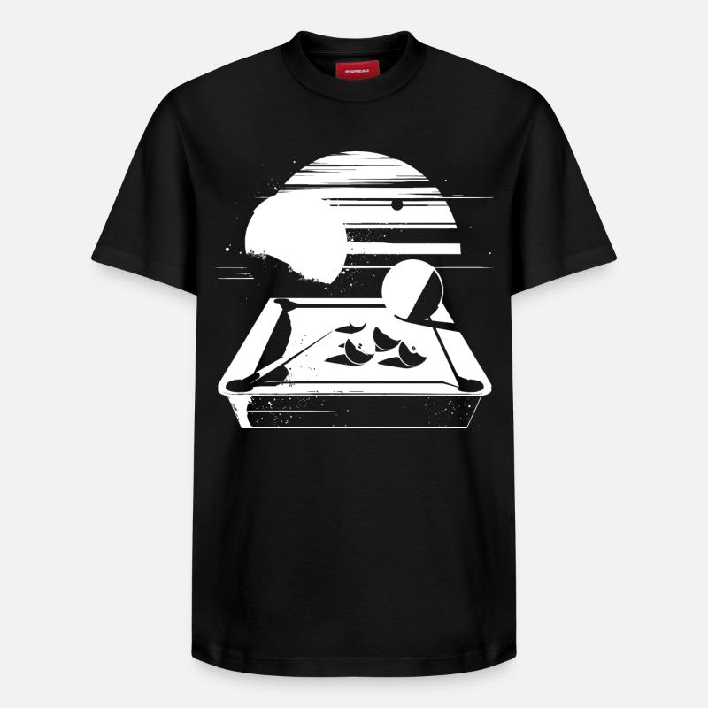Graphismes de billard - T-shirt unisexe décontracté en coton Supima – de SPREAD - noir