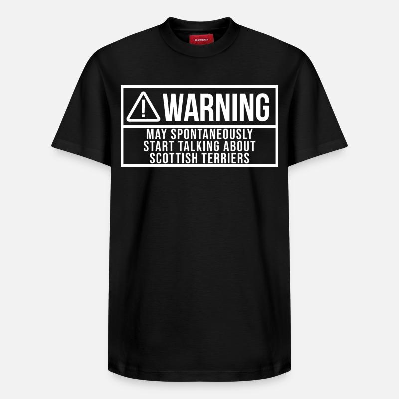Terrier écossais - T-shirt unisexe décontracté en coton Supima – de SPREAD - noir