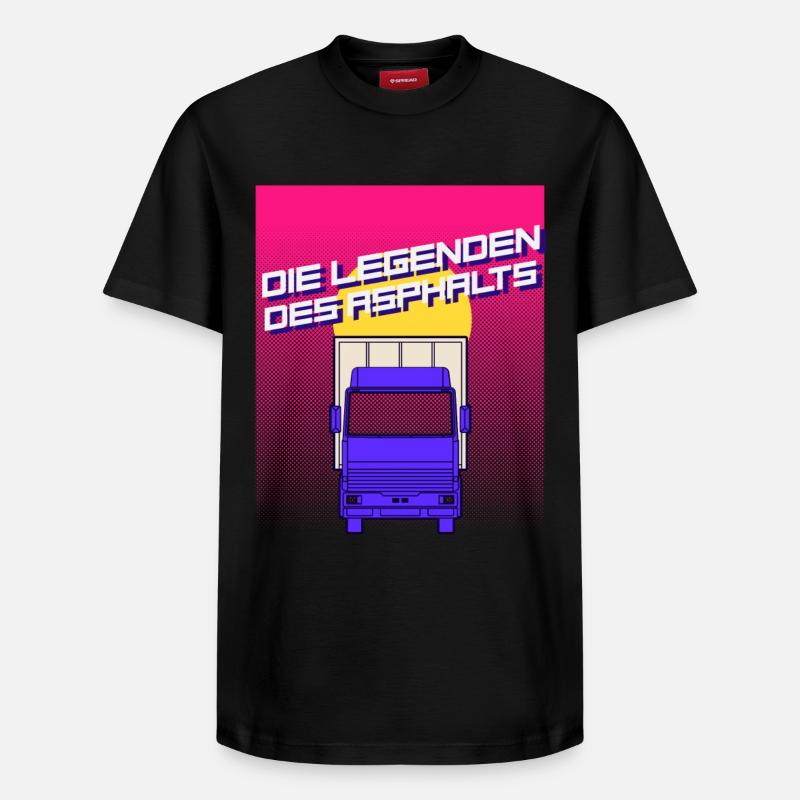 Legenden des Asphalts - Relaxed Unisex Supima Cotton T-Shirt – von SPREAD - Schwarz