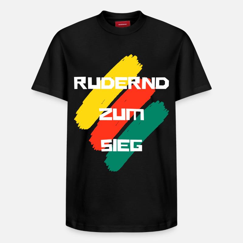Ramer vers la victoire - T-shirt unisexe décontracté en coton Supima – de SPREAD - noir