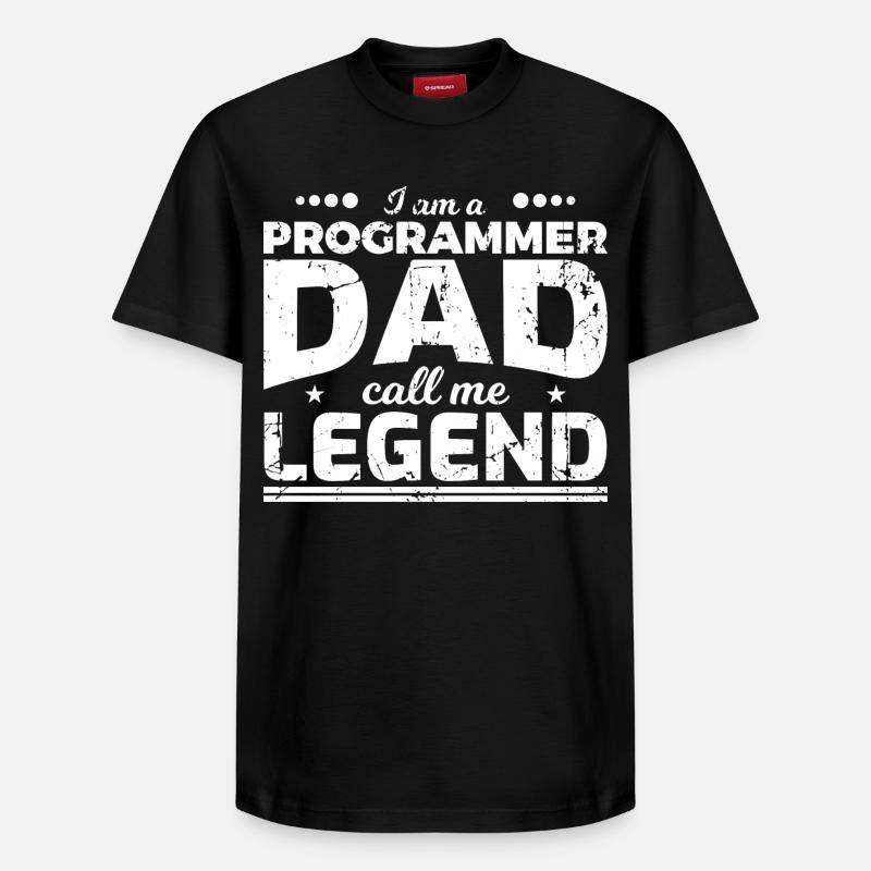 Papa codeur - T-shirt unisexe décontracté en coton Supima – de SPREAD - noir