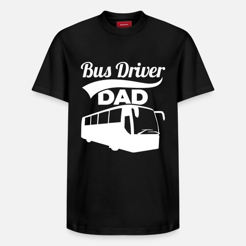 Chauffeur de bus Papa - T-shirt unisexe décontracté en coton Supima – de SPREAD - noir