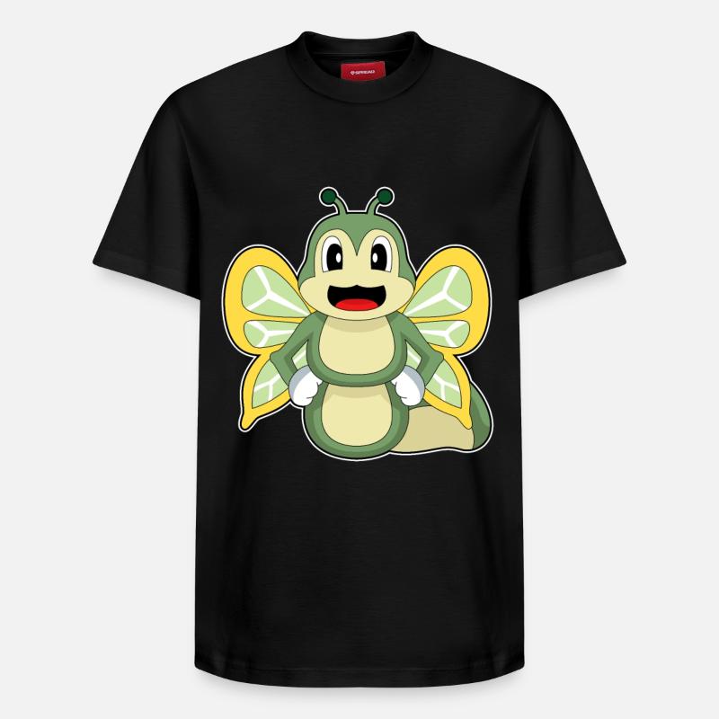 Ailes de chenille - T-shirt unisexe décontracté en coton Supima – de SPREAD - noir