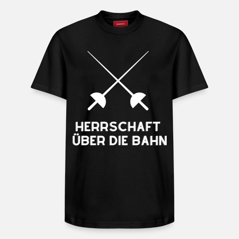 Herrschaft auf der Fechtbahn - Relaxed Unisex Supima Cotton T-Shirt – von SPREAD - Schwarz