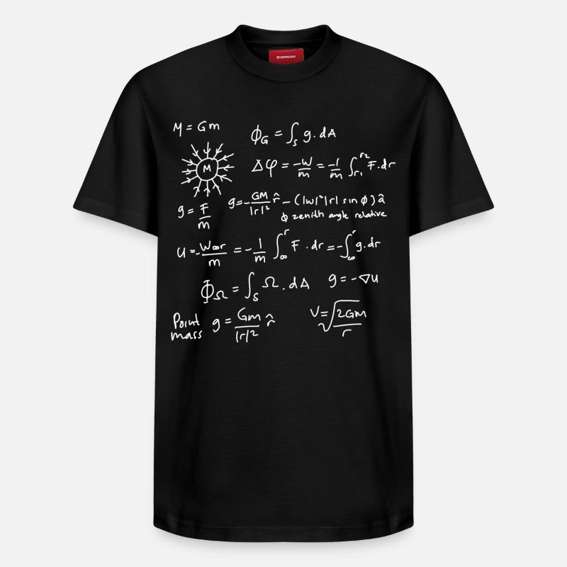 Physics Equations Unleashed - Relaxed Unisex Supima Cotton T-Shirt – by SPREAD - black