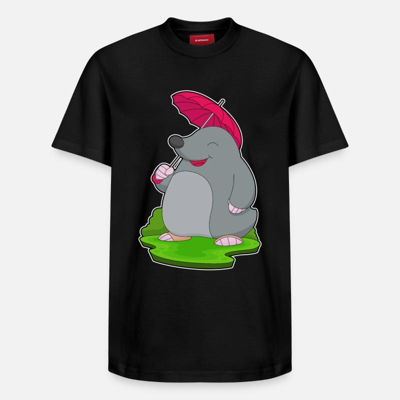 Parapluie Mole Rain - T-shirt unisexe décontracté en coton Supima – de SPREAD - noir