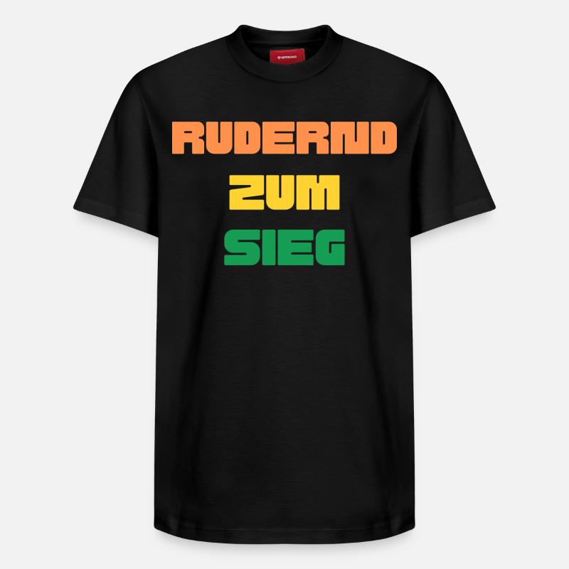 Ramer vers la victoire - T-shirt unisexe décontracté en coton Supima – de SPREAD - noir