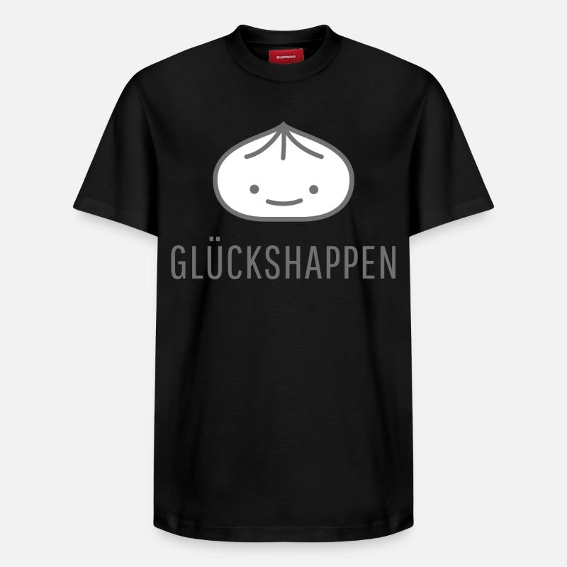 Boulettes heureuses - T-shirt unisexe décontracté en coton Supima – de SPREAD - noir