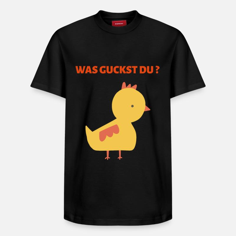 QU’EST-CE QUE VOUS REGARDEZ ? - T-shirt unisexe décontracté en coton Supima – de SPREAD - noir