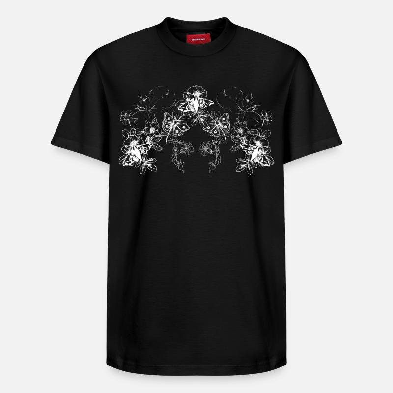 PAPILLONS - T-shirt unisexe décontracté en coton Supima – de SPREAD - noir