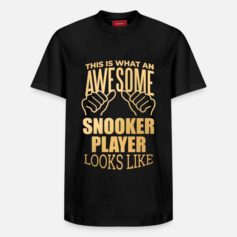 snooker - T-shirt unisexe décontracté en coton Supima – de SPREAD - noir