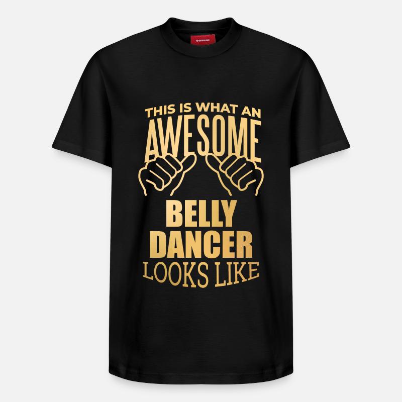 Danse du ventre - T-shirt unisexe décontracté en coton Supima – de SPREAD - noir