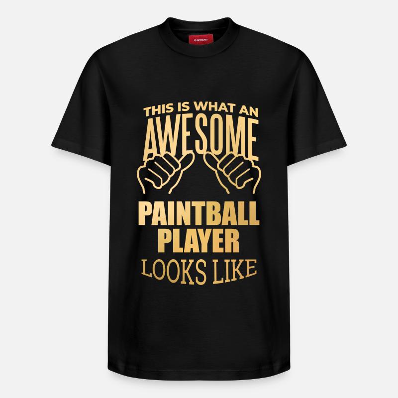 Paintball - T-shirt unisexe décontracté en coton Supima – de SPREAD - noir