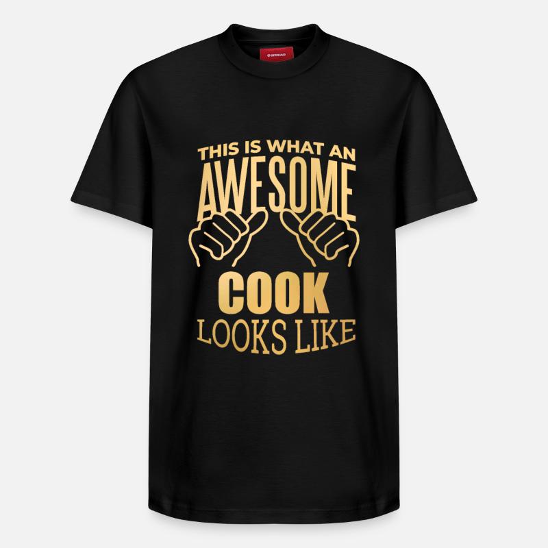cuisine - T-shirt unisexe décontracté en coton Supima – de SPREAD - noir