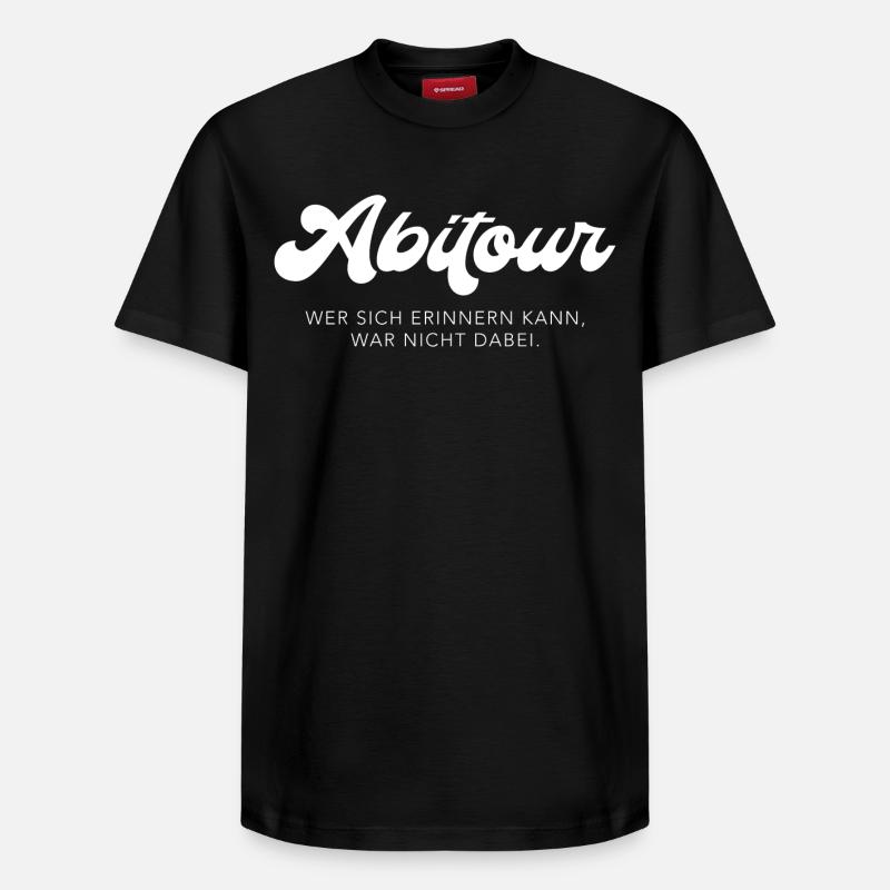 Tour de l’Abitur - T-shirt unisexe décontracté en coton Supima – de SPREAD - noir