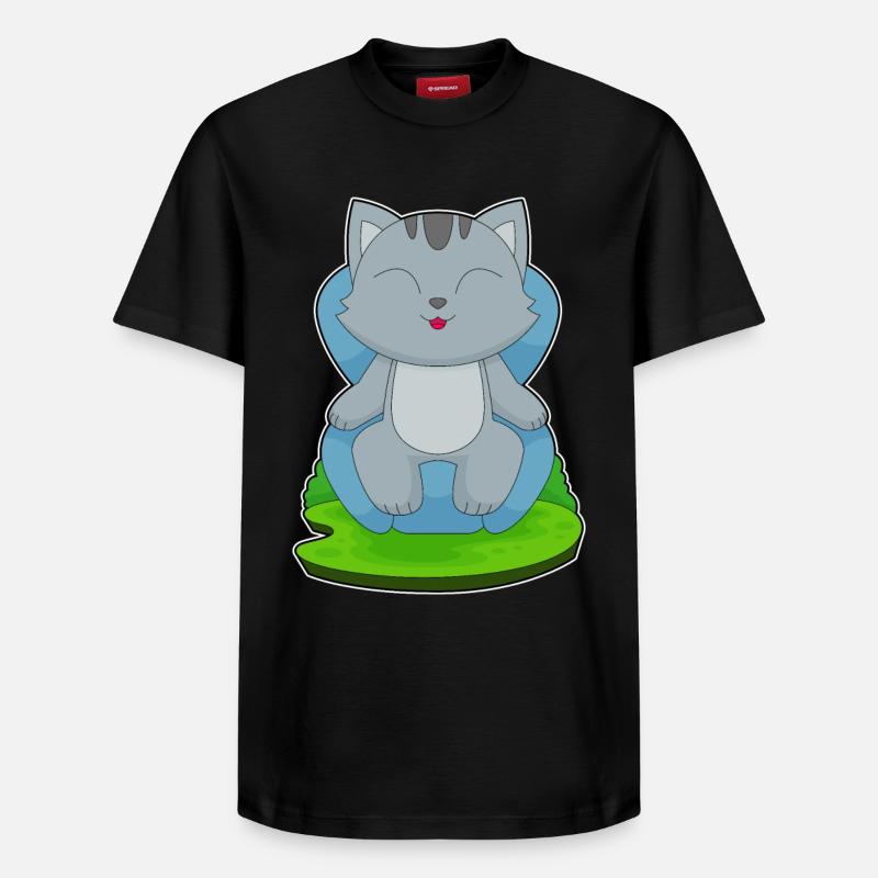 Fauteuil Chat - T-shirt unisexe décontracté en coton Supima – de SPREAD - noir