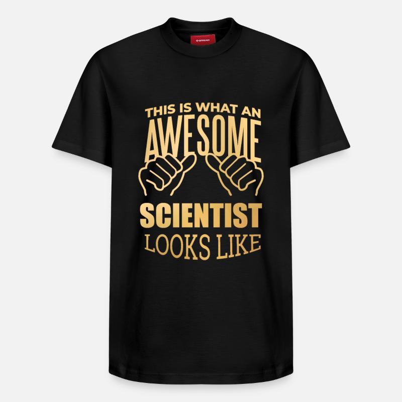 science - T-shirt unisexe décontracté en coton Supima – de SPREAD - noir