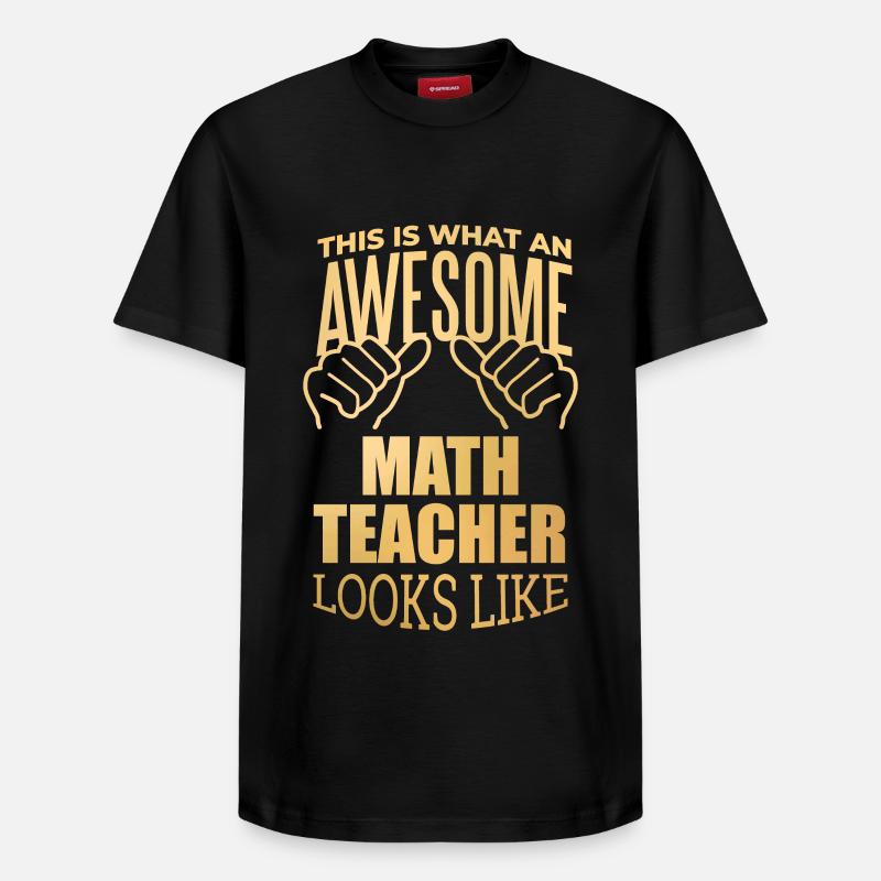 Mathématiques - T-shirt unisexe décontracté en coton Supima – de SPREAD - noir
