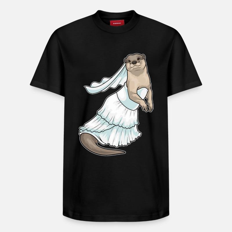 Robe de mariée Otter - T-shirt unisexe décontracté en coton Supima – de SPREAD - noir