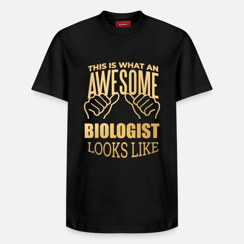 biologie - T-shirt unisexe décontracté en coton Supima – de SPREAD - noir
