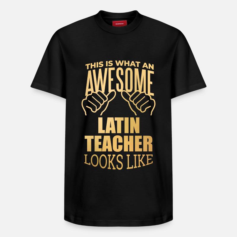 Latin - T-shirt unisexe décontracté en coton Supima – de SPREAD - noir