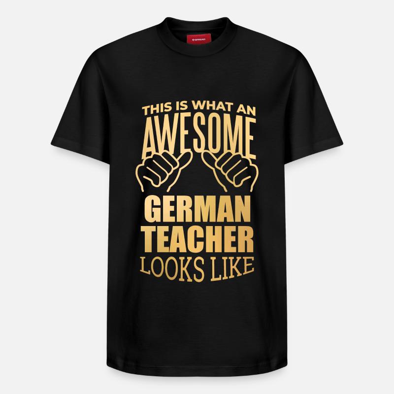 Allemand - T-shirt unisexe décontracté en coton Supima – de SPREAD - noir