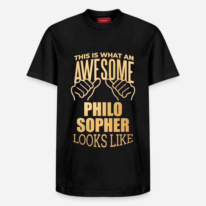 philosophie - T-shirt unisexe décontracté en coton Supima – de SPREAD - noir