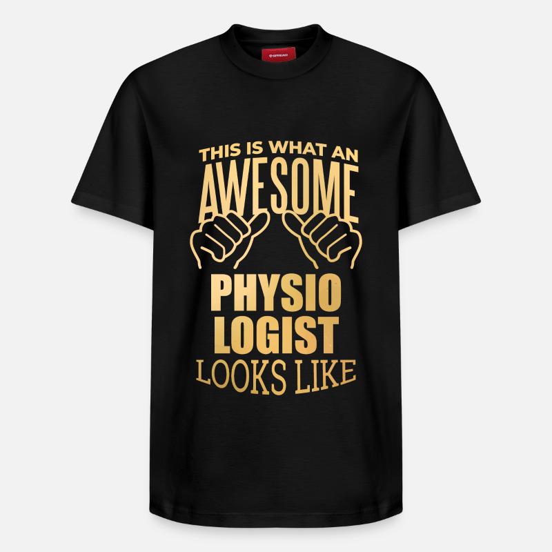 Physiologie - T-shirt unisexe décontracté en coton Supima – de SPREAD - noir