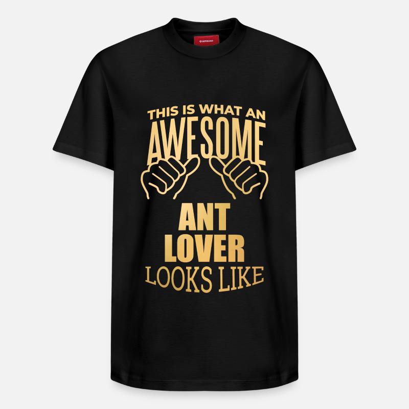 Ameise - Relaxed Unisex Supima Cotton T-Shirt – von SPREAD - Schwarz